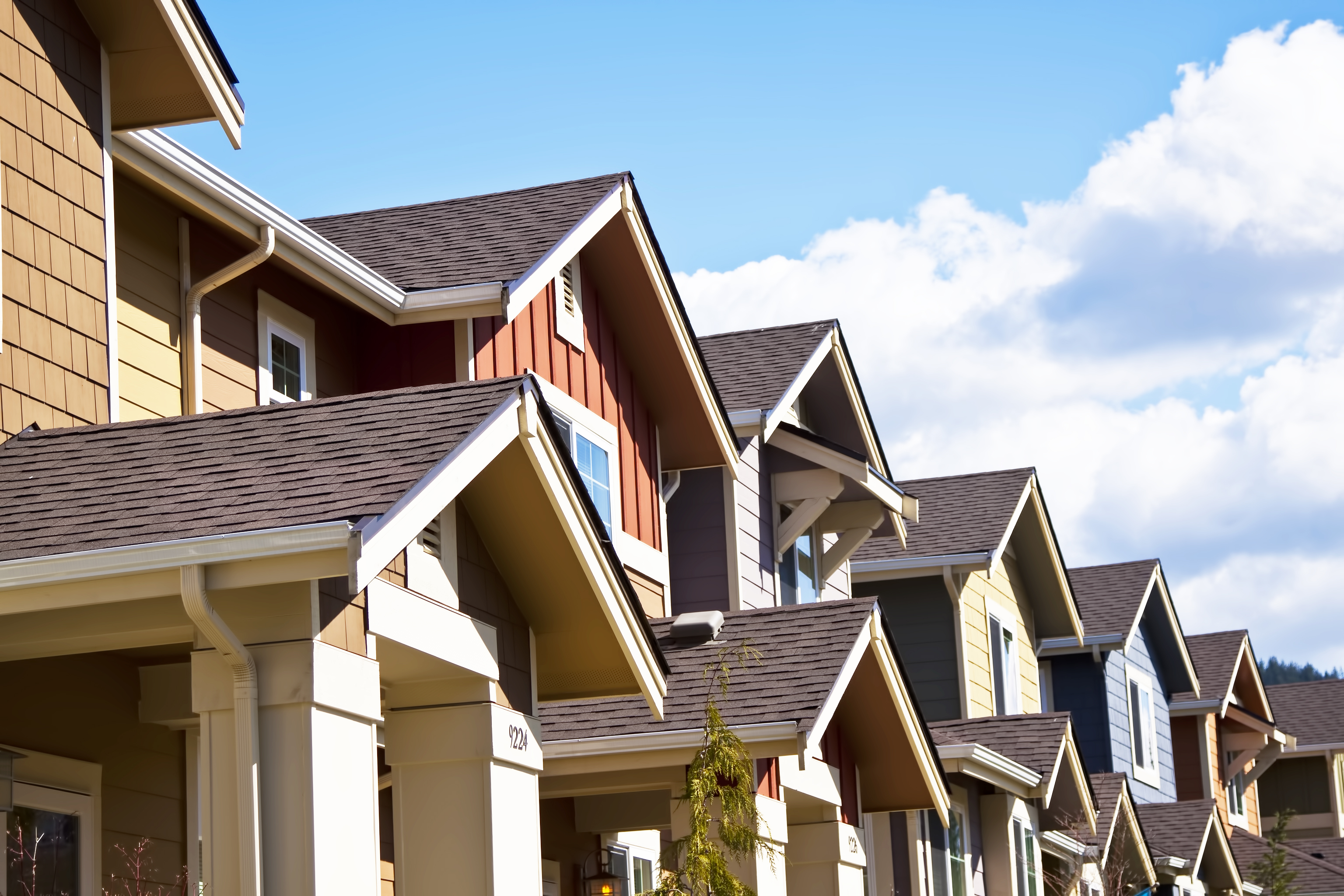 Suburban neighborhood homes representing home owner leads